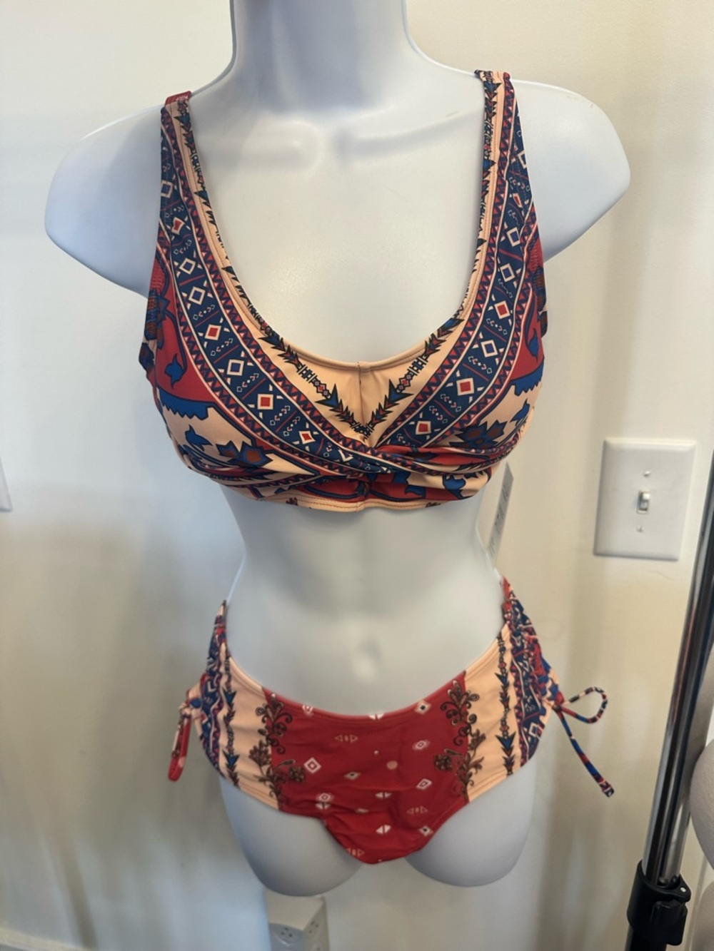 Cupshe Two-Piece Printed Bikini Swim Boho NWT